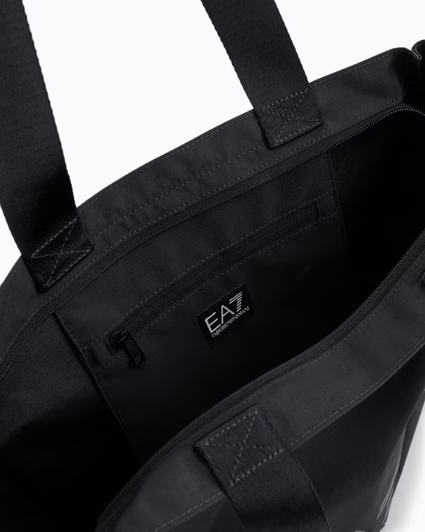 Borsa shopping media con logo - EA7 - immagine 2