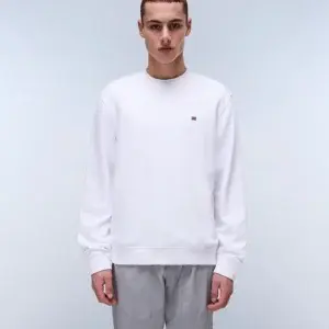 Felpa girocollo Bianco Logo piccolo - Napapijri