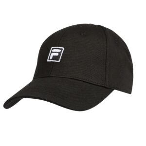 Fila Cappello Nero Logo Monogramma Ricamato - Fila