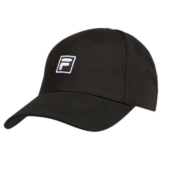 Fila Cappello Nero Logo Monogramma Ricamato - Fila
