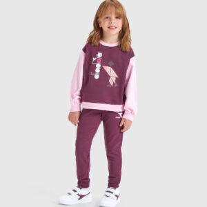 Tuta bambina rosa/viola - Diadora