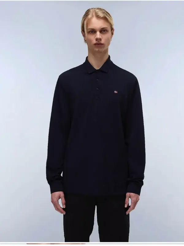 Polo manica lunga Blu - Napapijri