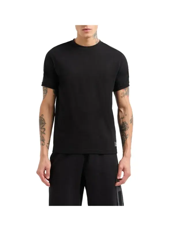 T shirt nera jersey - Armani - immagine 2