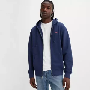 Felpa con zip blu - Levi's