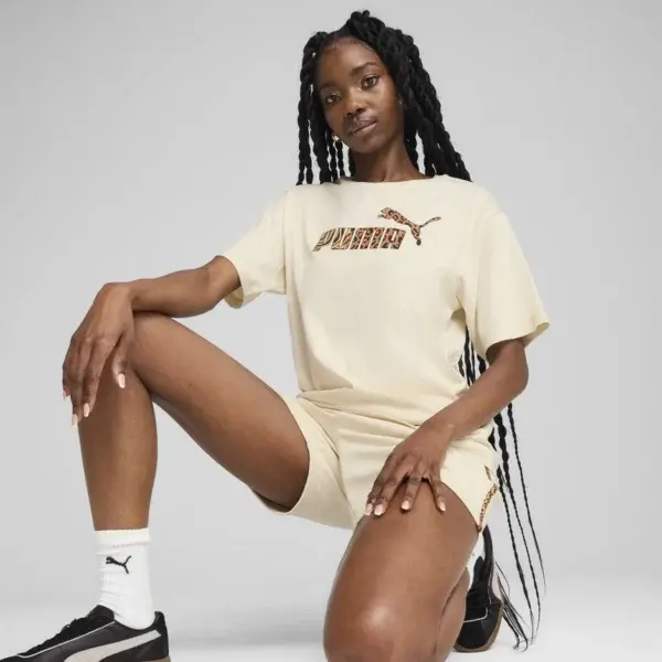 T Shirt Beige logo animalier - Puma