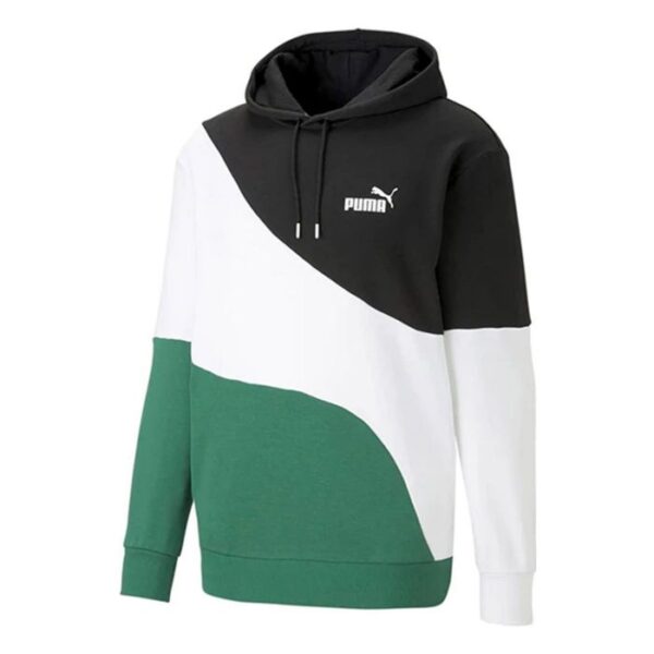 Felpa col. nero/bianco/verde - Puma
