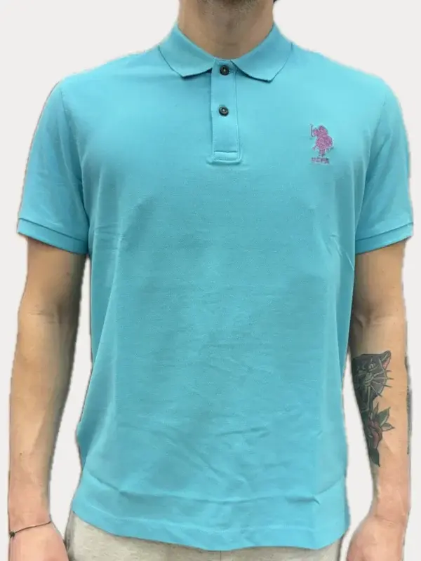 Polo azzurra . U.S. Polo Assn.