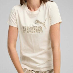 T shirt panna logo animalier - Puma