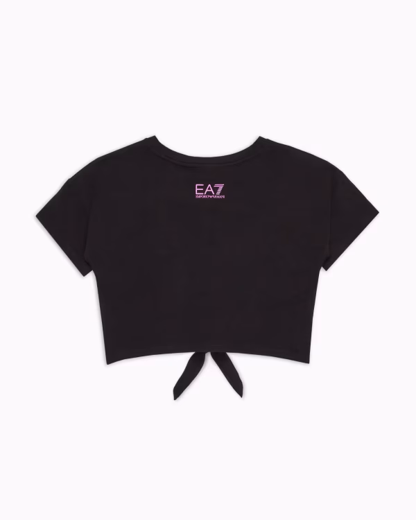 T shirt con nodo nera - Armani - immagine 3