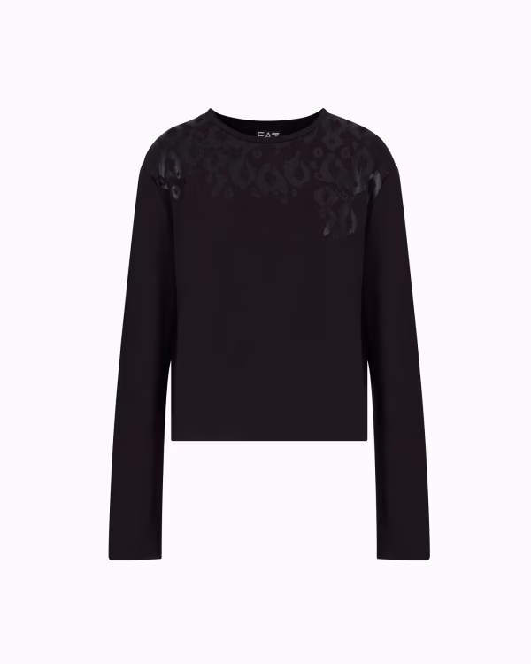T shirt maniche lunghe nera - Armani
