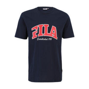 T shirt Blu logo rosso - Fila
