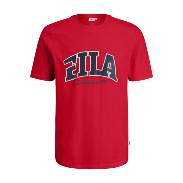 T shirt Rossa logo blu - Fila