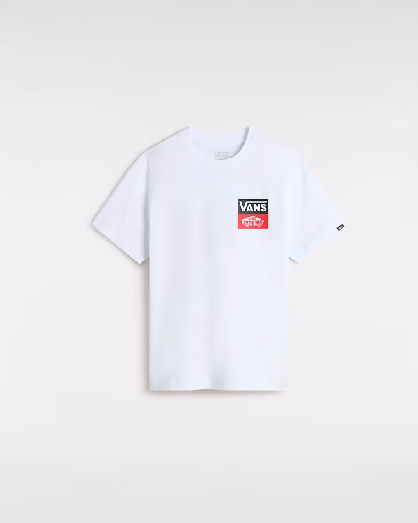 T shirt bianca stampa retro ragazzi 8/14 anni - Vans