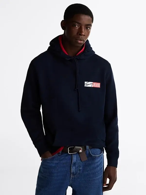 Felpa con cappuccio blu - Tommy Hilfiger