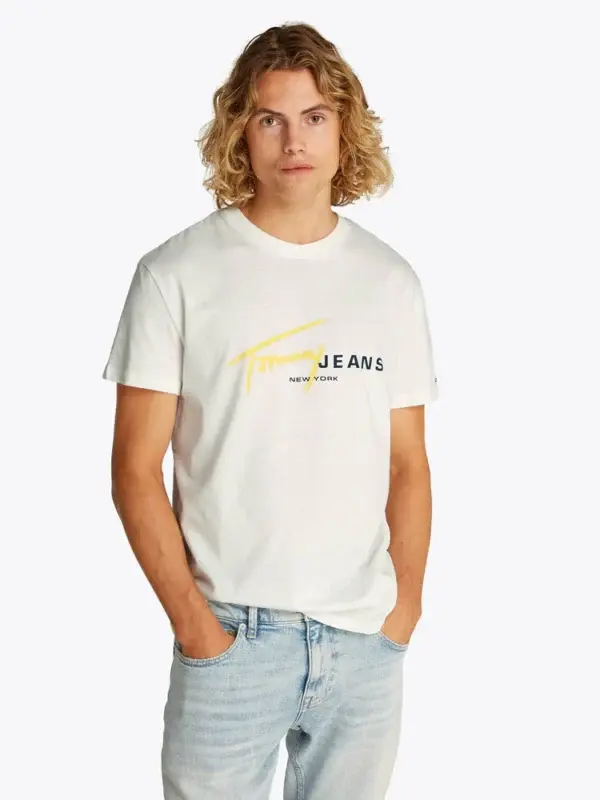 T shirt bianca Tommy Jeans - Tommy Hilfiger