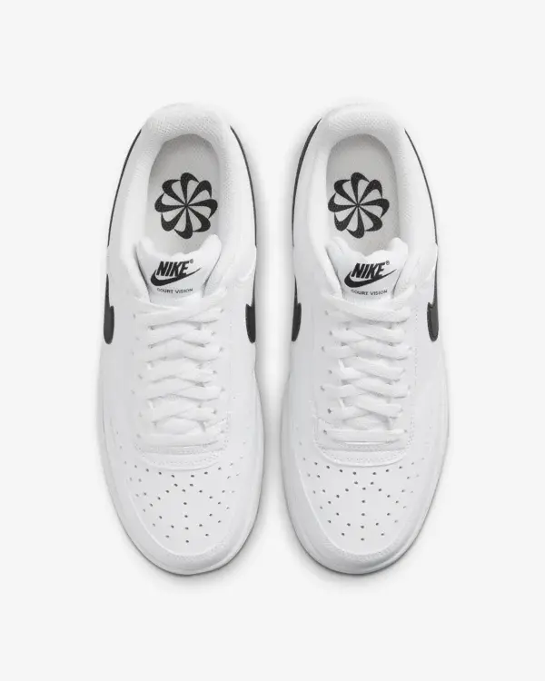 Nike Court Vision  Bianco/Nero - Nike - immagine 2