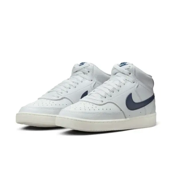 Nike Court Vision Mid Bianco Blu - Nike - immagine 2