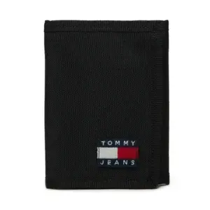Tommy Hilfiger Portafogli in Tessuto Uomo Nero - Tommy Hilfiger