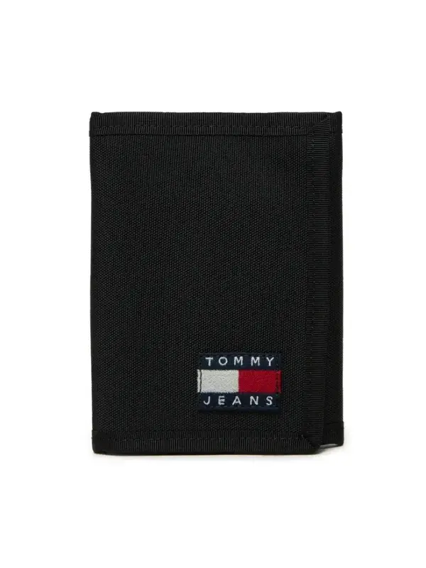 Tommy Hilfiger Portafogli in Tessuto Uomo Nero - Tommy Hilfiger