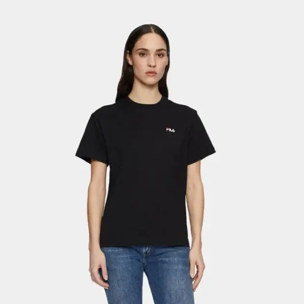 T shirt nera elasticizzata - Fila