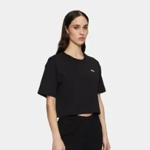 T shirt cropped ampia nera - Fila