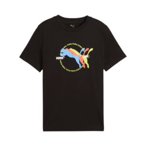 T shirt nera con stampa - Puma