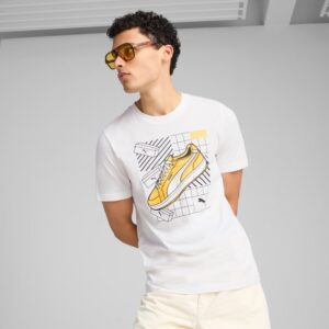 T shirt stampa grafica bianca - Puma
