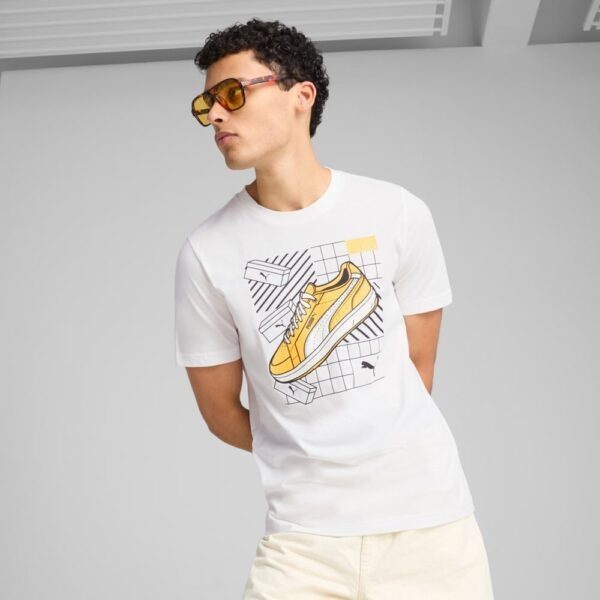 T shirt stampa grafica bianca - Puma