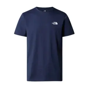T shirt blu logo stampato - The North Face