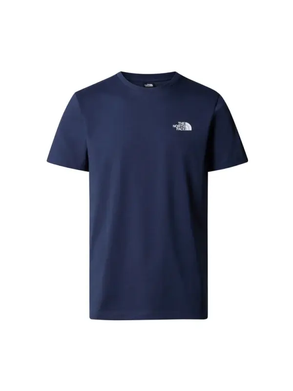 T shirt blu logo stampato - The North Face
