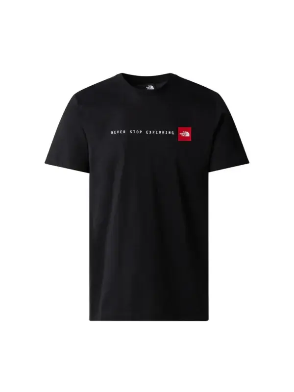 T shirt nera Never stop - The North Face