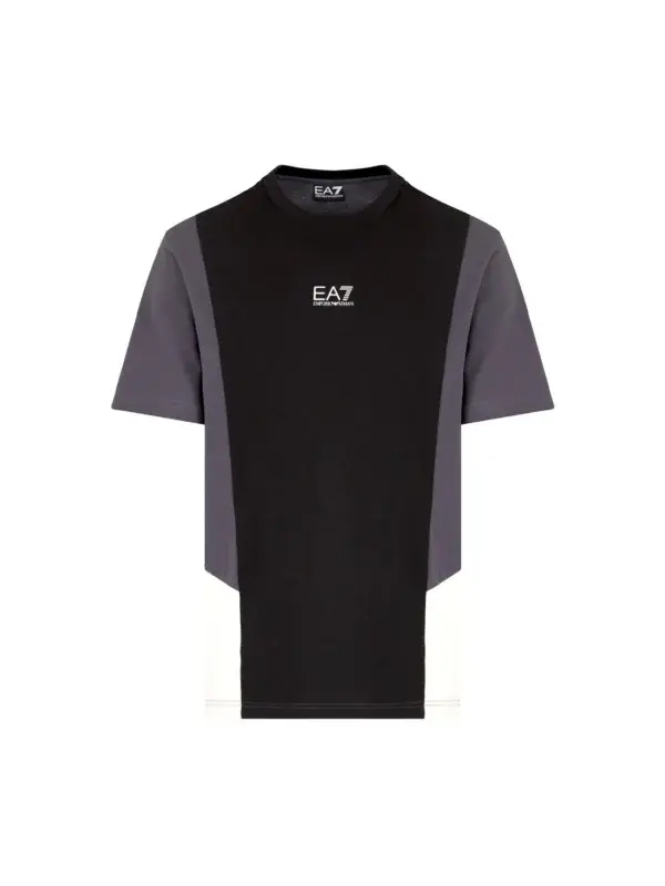 T shirt nera/grigio - Armani