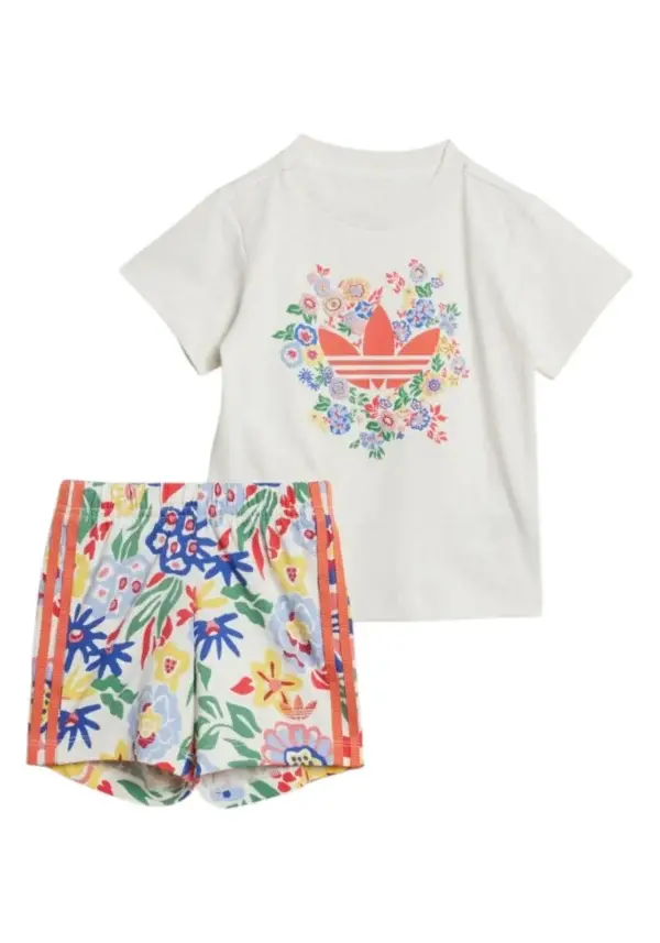 Completo bianco e rosa infant - Adidas