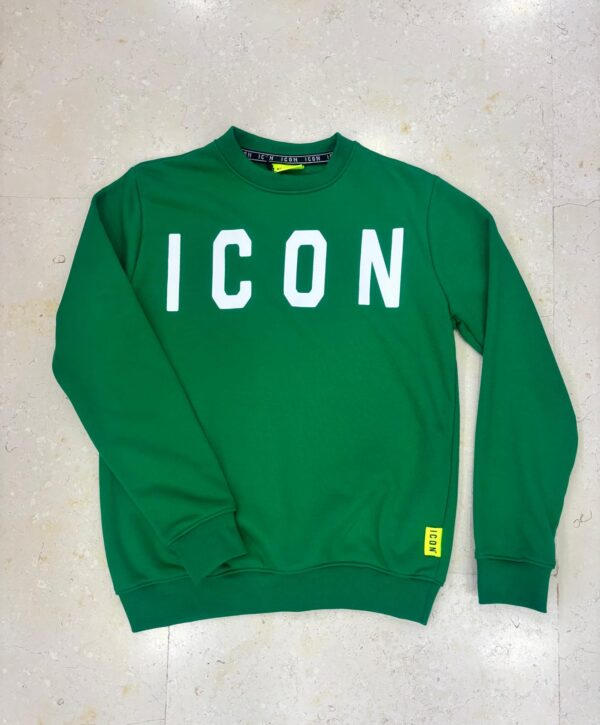 Felpa Girocollo verde - Icon