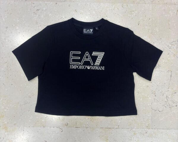 T shirt nera bambina - Armani - immagine 2