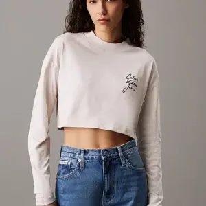 T shirt manica lunga beige - Calvin Klein