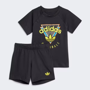 Completo nero giallo infant - Adidas