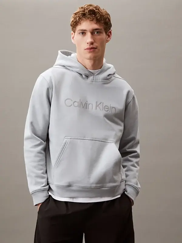 Felpa con cappuccio grigia - Calvin Klein