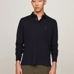 Polo manica lunga Nera - Tommy Hilfiger