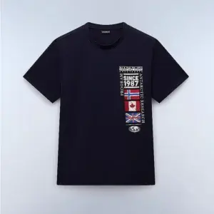 T shirt Blu stampa - Napapijri