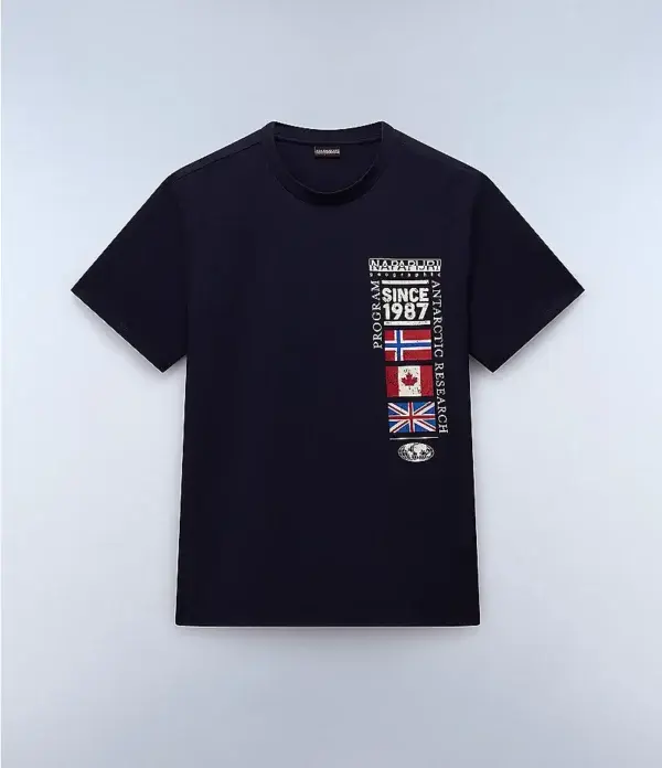 T shirt Blu stampa - Napapijri