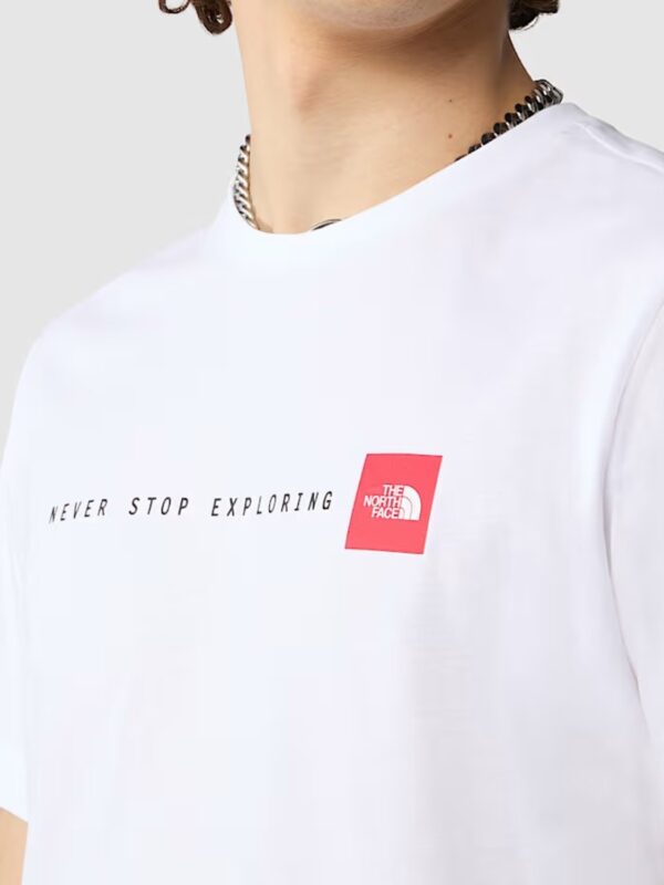 T shirt bianca Never stop - The North Face
