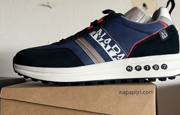 Napapijri scarpe blu riga rossa - Napapijri