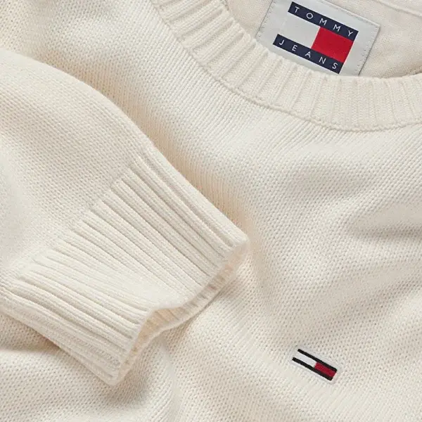 Maglione girocollo bianco - Tommy Hilfiger - immagine 2