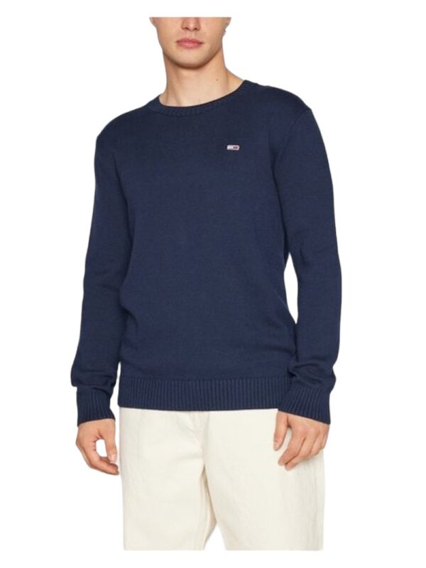 Maglione in cotone blu - Tommy Hilfiger