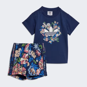 Completo blu floreale infant - Adidas