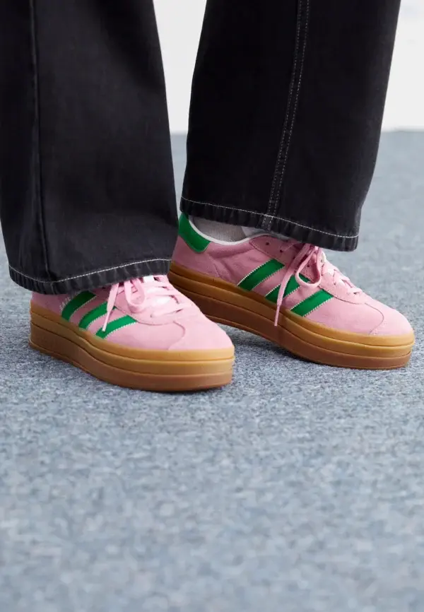 Adidas Gazelle Bold Rosa/Verde - Adidas - immagine 2