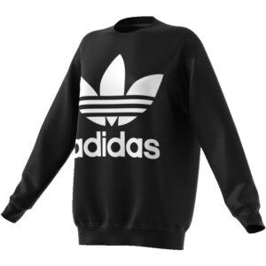 Felpa donna girocollo nero - Adidas