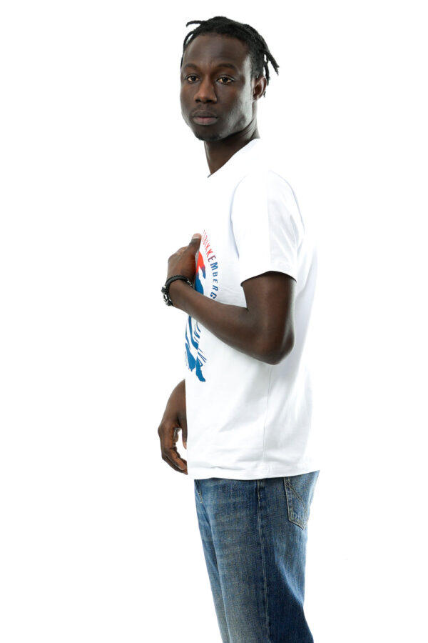 T shirt uomo bianca con stampa - Bikkembergs
