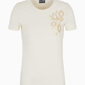 T shirt stampa grafica panna - Armani